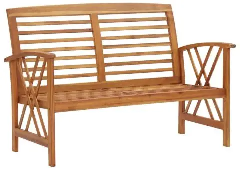 Bancă de grădină, 119 cm, lemn masiv de acacia - 1/5