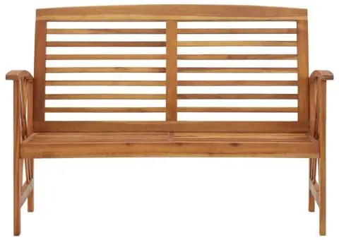 Bancă de grădină, 119 cm, lemn masiv de acacia - 2/5