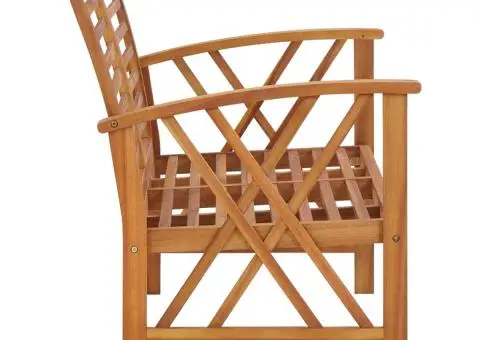 Bancă de grădină, 119 cm, lemn masiv de acacia - 3/5