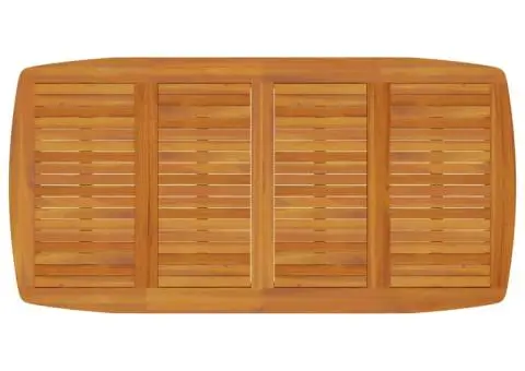 Masă de grădină, 200x100x75 cm, lemn masiv de acacia - 3/5