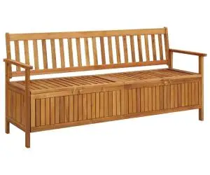 vidaXL Bancă de depozitare grădină, 170 cm, lemn masiv de acacia