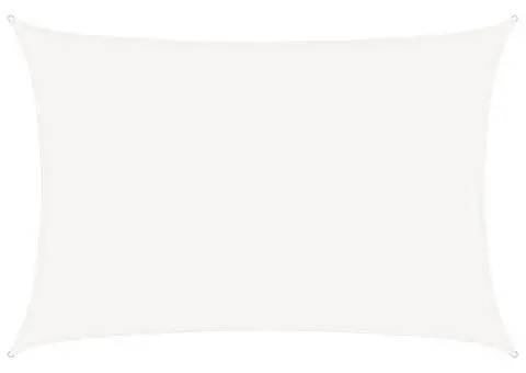 Pânză parasolar, alb, 5 x 7 m, HDPE, 160 g/m² - 2/5
