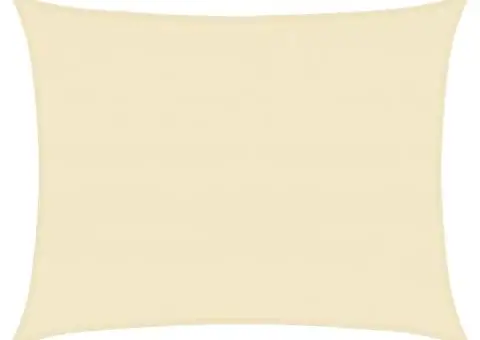 Pânză parasolar, crem, 6 x 8 m, HDPE, 160 g/m² - 2/5