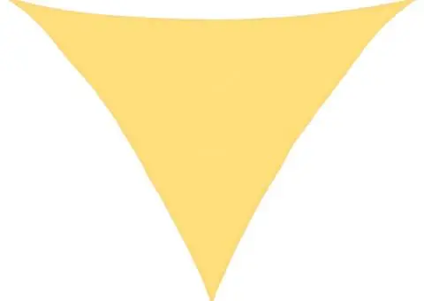 Pânză parasolar, bej, 5x5x6 m, HDPE, 160 g/m² - 2/5