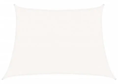 Pânză parasolar, alb, 4/5x3 m, HDPE, 160 g/m² - 2/5