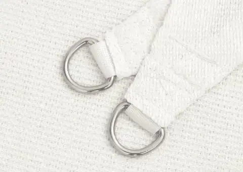 Pânză parasolar, alb, 4/5x3 m, HDPE, 160 g/m² - 5/5