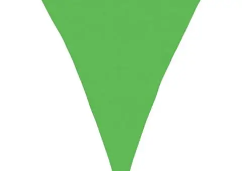 Pânză parasolar, verde deschis, 4x5x5 m, HDPE, 160 g/m² - 2/5