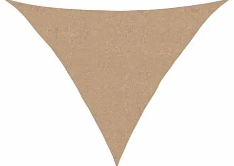 Pânză parasolar, gri taupe, 3x3x4,2 m, HDPE, 160 g/m² - 2/5