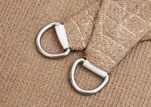 Pânză parasolar, gri taupe, 3/4x2 m, HDPE, 160 g/m² - 5/5