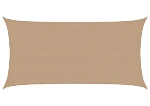 Parasolar, gri taupe, 4x7 m, HDPE, 160 g/m² - 2/5