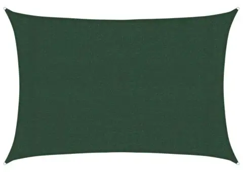 Pânză parasolar, verde închis, 3x5 m, HDPE, 160 g / m² - 2/5