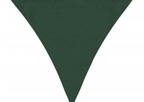 Pânză parasolar, verde închis, 3,6x3,6x3,6 m, HDPE, 160 g/m² - 2/5