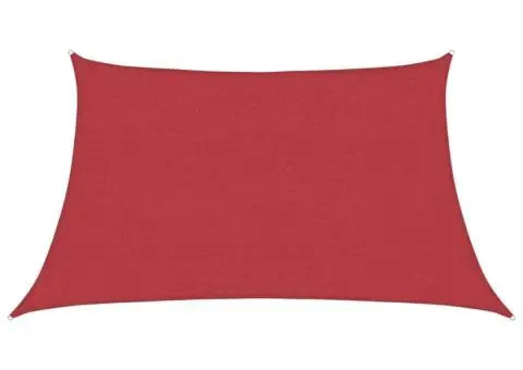 Pânză parasolar, roșu, 3/4x2 m, HDPE, 160 g/m² - 2/5