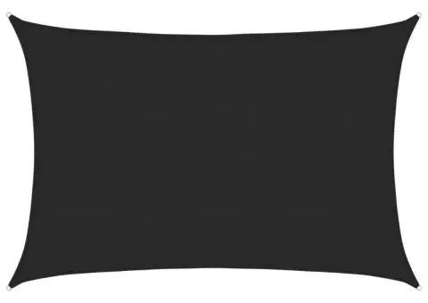 Pânză parasolar, negru, 5x7 m, HDPE, 160 g/m² - 2/5