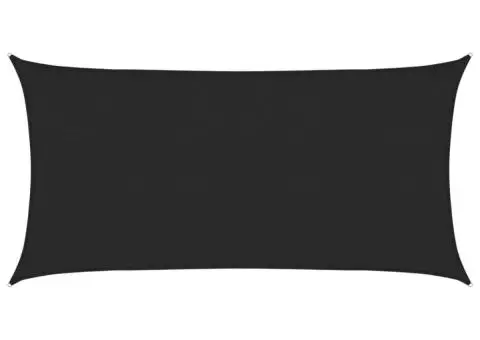 Pânză parasolar, negru, 3x6 m, HDPE, 160 g/m² - 2/5