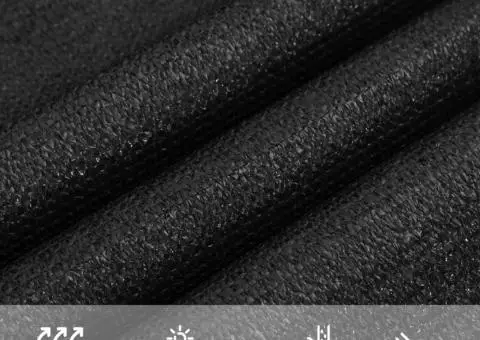 Pânză parasolar, negru, 4x4 m, HDPE, 160 g/m² - 5/5