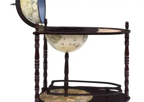 Bar tip glob pământesc suport sticle vin, verde, eucalipt - 4/5