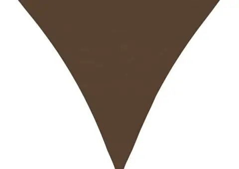 Pânză parasolar, maro, 5x5x5 m, HDPE, 160 g/m² - 2/5