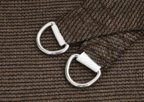 Pânză parasolar, maro, 2,5 x 2,5 m, HDPE, 160 g/m² - 5/5