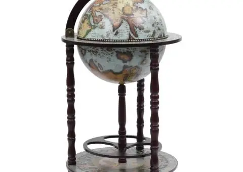 Bar tip glob pământesc suport sticle de vin, albastru, eucalipt - 1/5