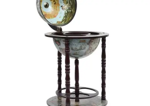 Bar tip glob pământesc suport sticle de vin, albastru, eucalipt - 2/5