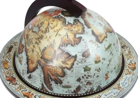 Bar tip glob pământesc suport sticle de vin, albastru, eucalipt - 5/5