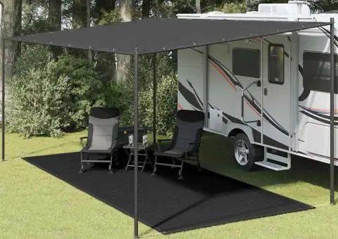 Covor pentru cort, negru, 250x550 cm - 1/5