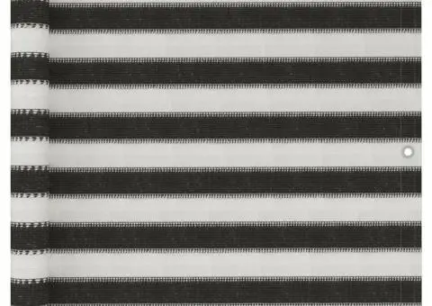 Paravan de balcon, antracit și alb, 90 x 500 cm, HDPE - 1/5