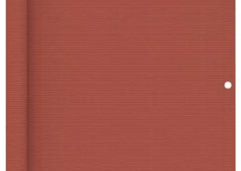 Paravan de balcon, cărămiziu, 90x600 cm, HDPE - 1/5