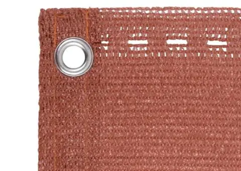 Paravan de balcon, cărămiziu, 90x600 cm, HDPE - 3/5