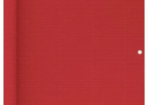 Paravan de balcon, roșu, 90 x 500 cm, HDPE - 1/5