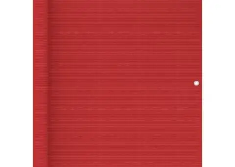 Paravan pentru balcon, roșu, 120 x 300 cm, HDPE - 1/5