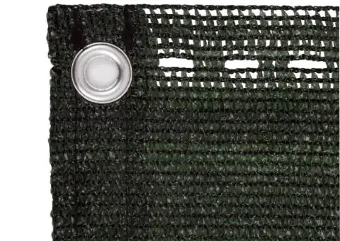 Paravan de balcon, verde închis, 90x300 cm, HDPE - 3/5