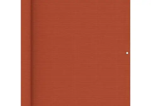 Paravan de balcon, portocaliu, 120x400 cm, HDPE - 1/5