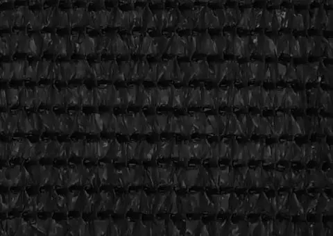 Paravan de balcon, negru, 75x600 cm, HDPE - 2/5