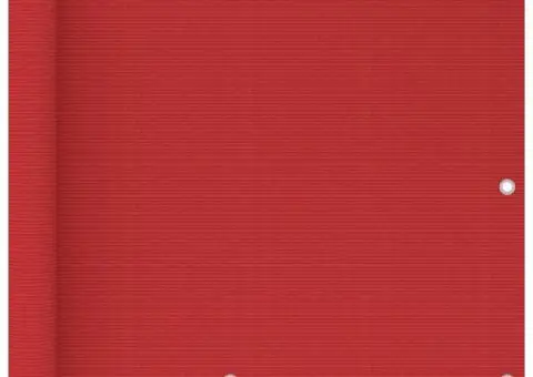 Paravan de balcon, roșu, 75 x 500 cm, HDPE - 1/5