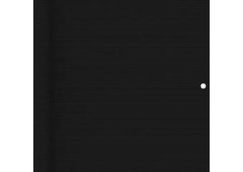 Paravan de balcon, negru, 120x500 cm, HDPE - 1/5