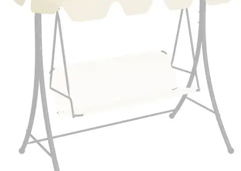 Copertină de rezervă leagăn grădină, crem, 188/168x145/110cm - 1/5