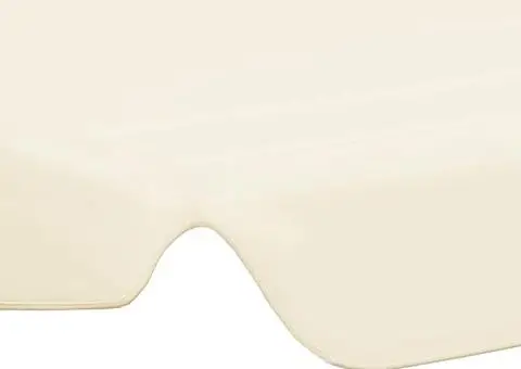 Copertină de rezervă leagăn grădină, crem, 188/168x145/110cm - 5/5