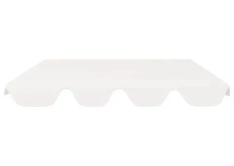 Copertină de rezervă leagăn grădină, alb, 150/130x105/70 cm - 3/5