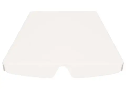 Copertină de rezervă leagăn grădină, alb, 150/130x105/70 cm - 4/5