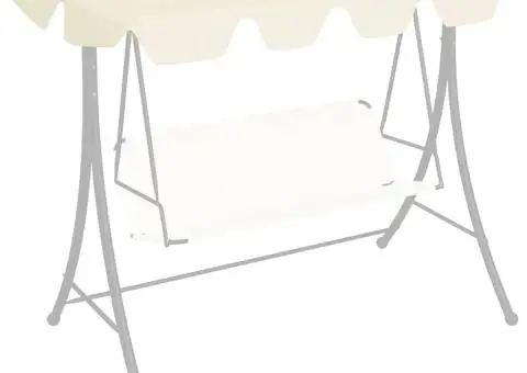 Copertină de rezervă leagăn grădină, crem, 150/130x105/70 cm - 1/5