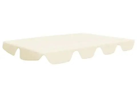 Copertină de rezervă leagăn grădină, crem, 150/130x105/70 cm - 2/5
