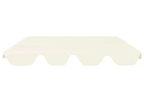 Copertină de rezervă leagăn grădină, crem, 150/130x105/70 cm - 3/5