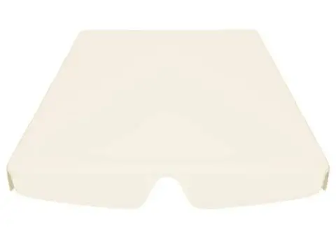Copertină de rezervă leagăn grădină, crem, 150/130x105/70 cm - 4/5