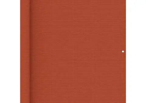 Paravan de balcon, portocaliu, 120x600 cm, HDPE - 1/5