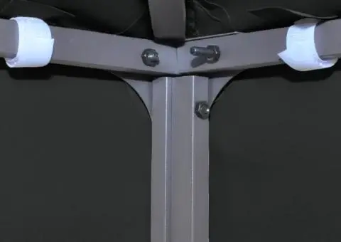 Acoperiș de pavilion, 2 niveluri, negru, 3x3 m, 310 g/m² - 5/5