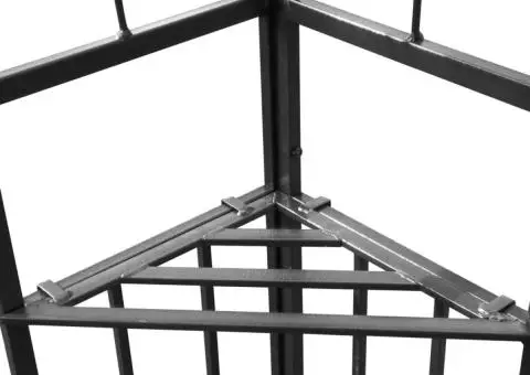 Pavilion cu acoperiș dublu, gri taupe, 3 x 4 m, 180 g/m² - 4/5