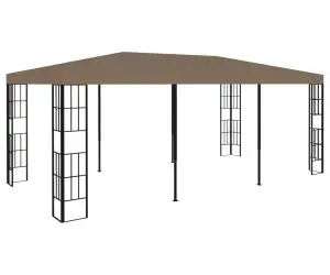 vidaXL Pavilion, gri taupe, 6 x 3 m