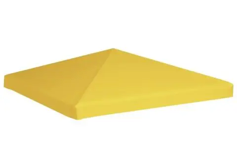 Acoperiș de pavilion, galben, 3 x 3 m, 270 g/m² - 1/5